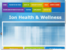 Tablet Screenshot of myionhealth.com